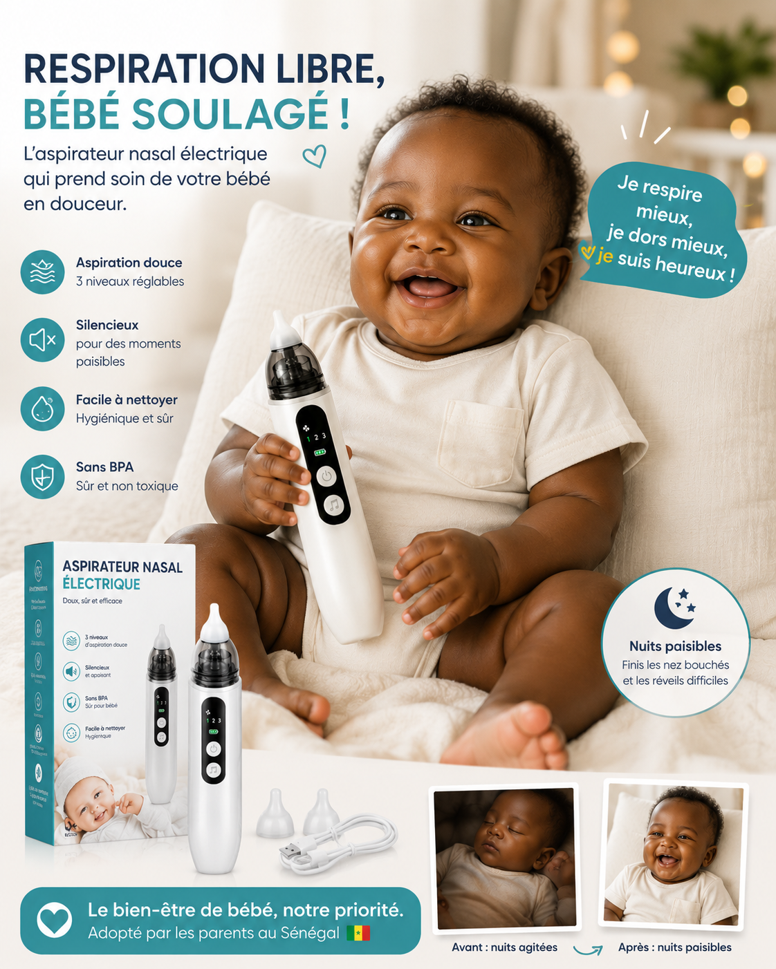 RespiraBaby – Pour des nuits paisibles et un bébé soulagé